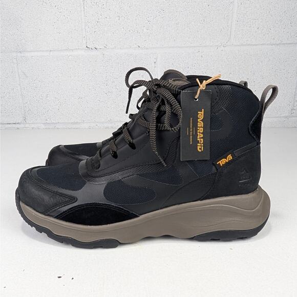 Teva Men\'s 9 Black/Gray Geotrecca RP Waterproof Mid Top Boots - New main image 6